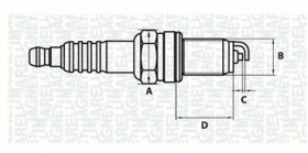 Свеча зажигания Magneti Marelli 062000769304