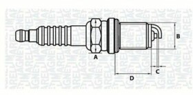 Свеча зажигания Magneti Marelli 062000775304