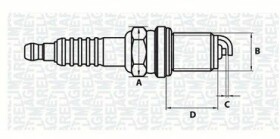 Свеча зажигания Magneti Marelli 062000782304