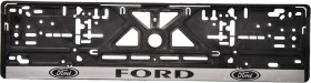 Рамка номерного знака Vitol 5165 колір чорний на Ford пластик