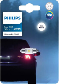 Автолампа Philips Ultinon Pro3000 C5W SV8,5 0,6 W белая 11860U30CWB1