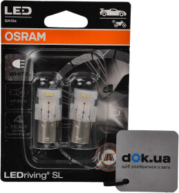 Автолампа Osram LEDriving P21W BA15s 2 W 7506DWP-02B