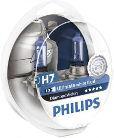Автолампа Philips DiamondVision H7 PX26d 55 W світло-блакитна 12972DVSP