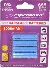 Аккумуляторная батарейка ESPERANZA EZA108 2000 mAh 4 шт