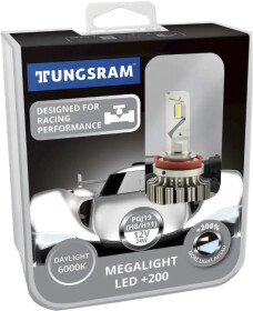 Автолампа Tungsram Megalight LED +200 H11 PGJ19-2 24 W TU604902K