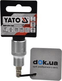 Торцева голова з битою Yato YT-04383 H 7 1/2