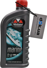 Моторное масло 4T Midland Marine FC-W 10W-30 минеральное