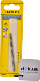 Свердло Stanley спіральне по металу STA50711 5 мм