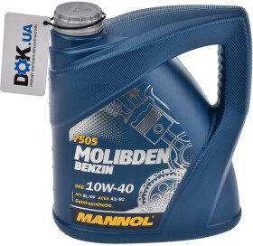 Моторное масло Mannol Molibden Benzin 10W-40 полусинтетическое