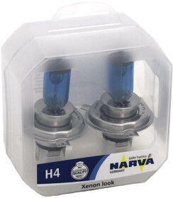 Автолампа Narva Range Power White H4 P43t-38 55 W 60 W темно-голубая 486802100