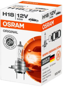 Автолампа Osram H18 65 W прозора 641801