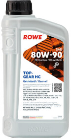 Трансмісійна олива Rowe Hightec TopGear HC MT-1 GL-5 GL-4 80W-90 синтетична