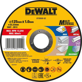 Круг відрізний DeWALT Multi-Material DT20595 125 мм