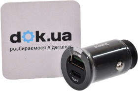 USB зарядка в авто Baseus Circular Metal CCYS-C01
