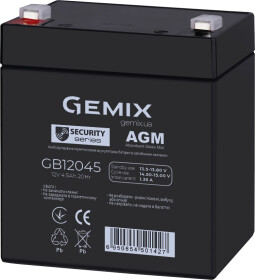 Акумулятор для ДБЖ Gemix Security Series 10630075 4.5 Аг 12 V