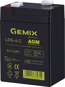 Акумулятор для ДБЖ Gemix LP LP6-4.5 00340003 4.5 Аг 6 В