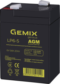Акумулятор для ДБЖ Gemix 10630082 5 Аг 6 V