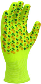 Рукавички робочі Doloni Садові трикотажні з покриттям ПВХ зелені