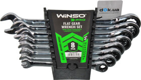 Набор ключей комбинированных трещоточных Winso Pro-Series 900208 8-19 мм 8 шт