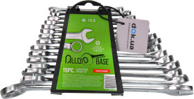 Набір ключів ріжково-накидних Alloid NК-115В 6-22 мм 15 шт