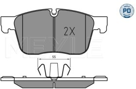 Тормозные колодки Meyle 0252230218pd