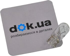Автолампа Дорожная Карта W1,2W W2x4,6d 1,2 W прозора DK12V12WW2X46D