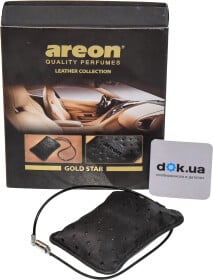 Ароматизатор Areon Leather Collection Gold Star 152