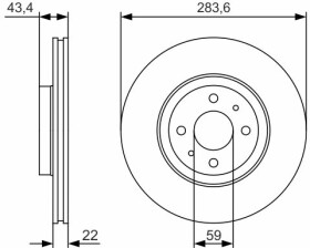 Гальмівний диск Bosch 0 986 479 S01