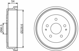 Тормозной барабан Bosch 0 986 477 230