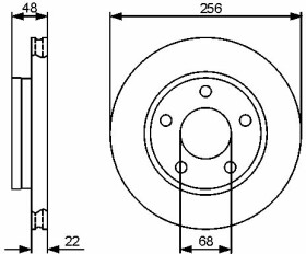 Тормозной диск Bosch 0 986 479 463