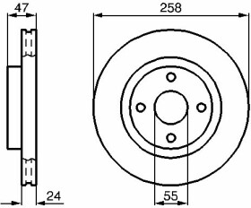 Тормозной диск Bosch 0 986 478 989