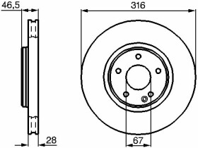 Гальмівний диск Bosch 0 986 478 625