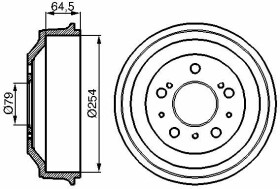 Тормозной барабан Bosch 0 986 477 098