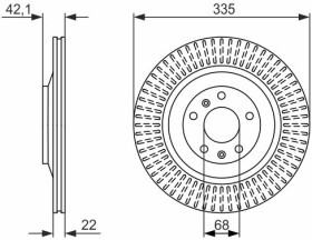 Тормозной диск Bosch 0 986 479 591