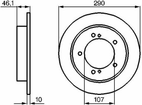 Тормозной диск Bosch 0 986 478 539