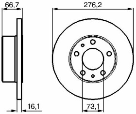 Гальмівний диск Bosch 0 986 479 161