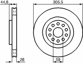 Тормозной диск Bosch 0 986 478 963