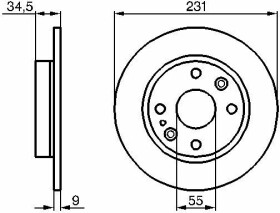 Тормозной диск Bosch 0 986 478 242