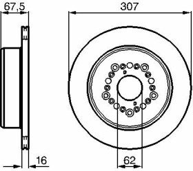 Тормозной диск Bosch 0 986 479 023