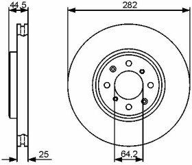 Тормозной диск Bosch 0 986 479 476