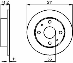 Тормозной диск Bosch 0 986 479 119