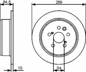 Тормозной диск Bosch 0 986 479 483