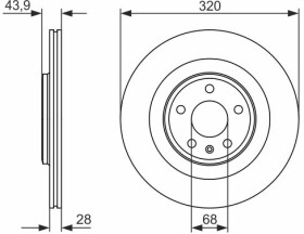 Гальмівний диск Bosch 0 986 479 552