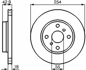 Тормозной диск Bosch 0 986 478 585