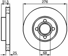 Тормозной диск Bosch 0 986 478 549