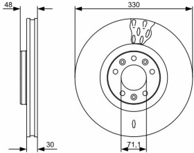 Гальмівний диск Bosch 0 986 479 529