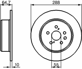 Тормозной диск Bosch 0 986 479 243