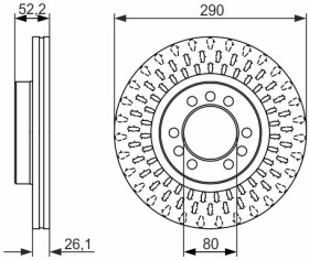 Тормозной диск Bosch 0 986 479 626