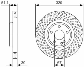 Тормозной диск Bosch 0 986 479 A59