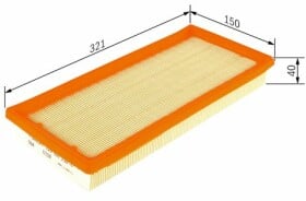 F 026 400 258 Bosch Повітряний фільтр